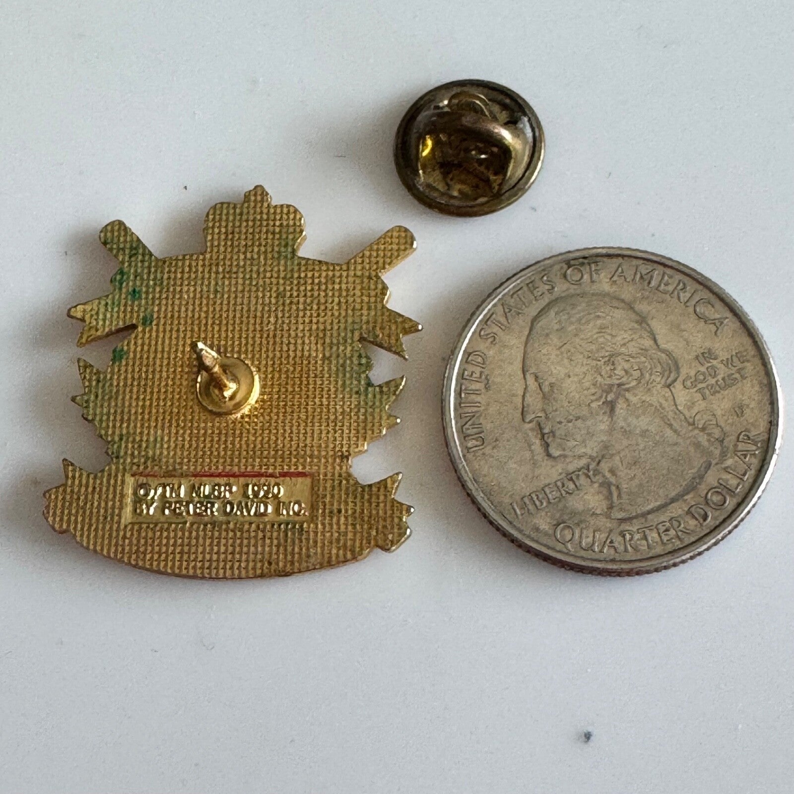 Vintage 1990 Toronto Blue Jays Crest Pin – Crown Bat Laurel Leaf Enamel Badge