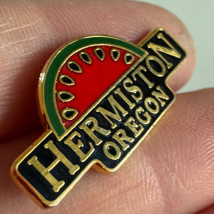 Vintage Hermiston Oregon Watermelon Lapel Pin 