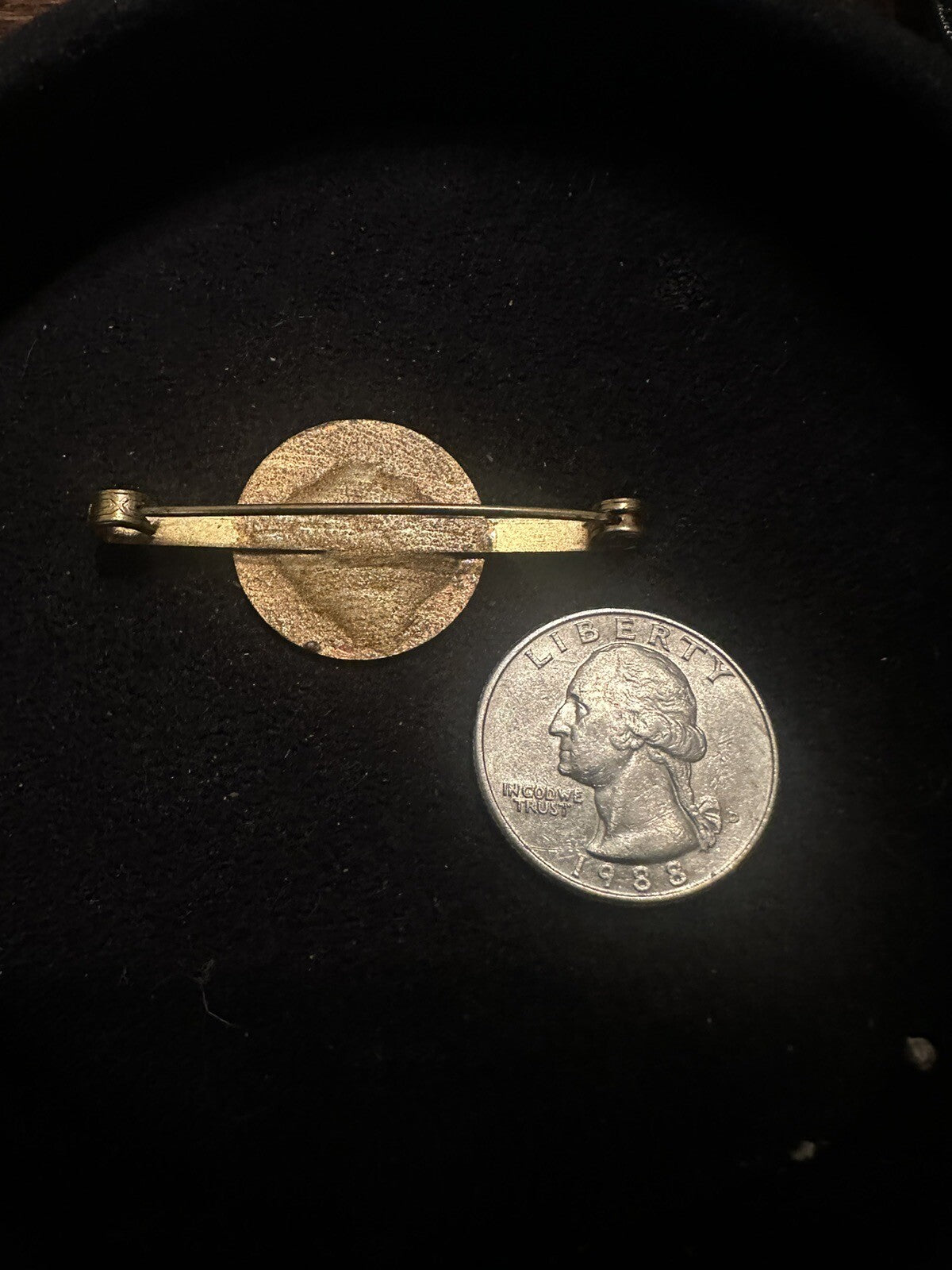 WWII ROYAL NAVY HMS SHEFFIELD C24 Pin Brooch Badge Shield Light Cruiser