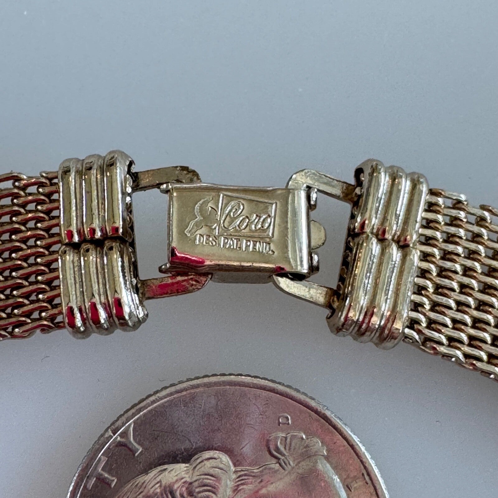 1950s CORO Goldtone Mesh Necklace Choker