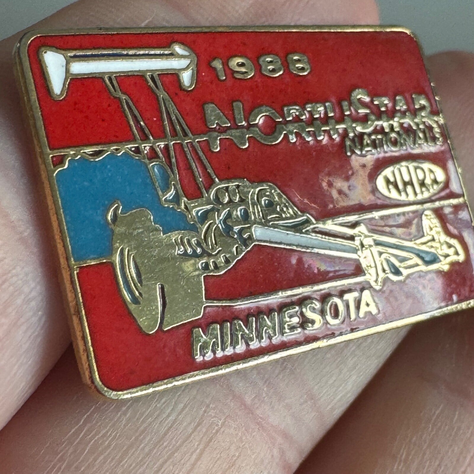 1988 NHRA NorthStar Nationals Pin – Minnesota Drag Racing Memorabilia
