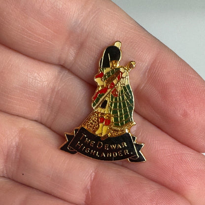 Vintage The Dewar Highlander Lapel Pin Dewars Whiskey Whisky