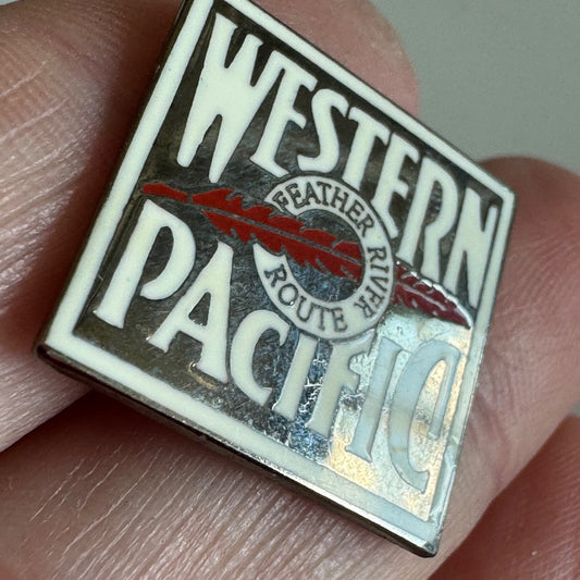 Vintage Western Pacific Feather River Route Lapel Pin Railroad