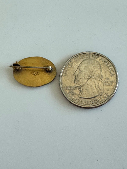 Vintage Danberry Sales Leader Award Pin – White Enamel Real Estate Badge