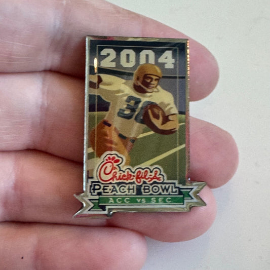 Vintage 2004 Chick-fil-a Peach Bowl ACC vs SEC University of Florida Miami Pin
