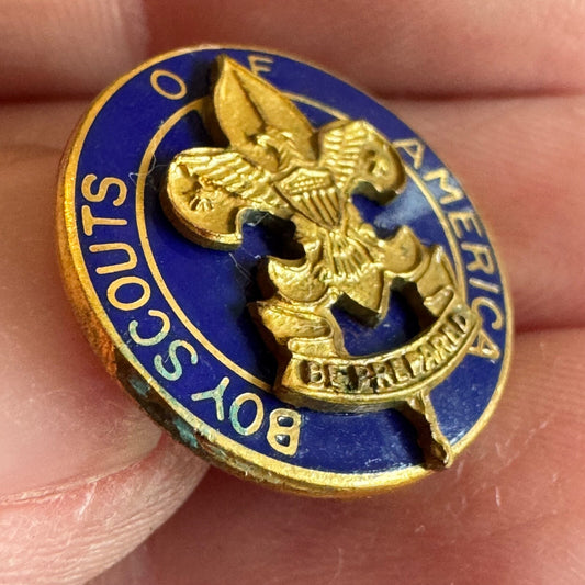 Vintage Boy Scouts Layman Scout Leader Pin BSA “Be Prepared” Scout Emblem Pin