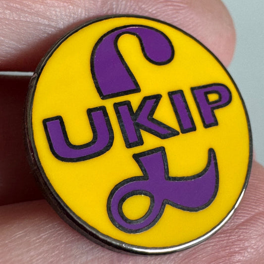 UKIP Political Party Enamel Campaign Button Pin (UK Independence Party)