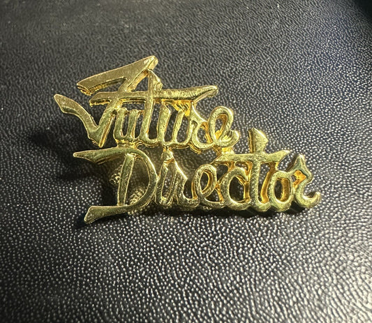 Future Director Lapel Pin Brooch Gold Color Metal Mary Kay Sales