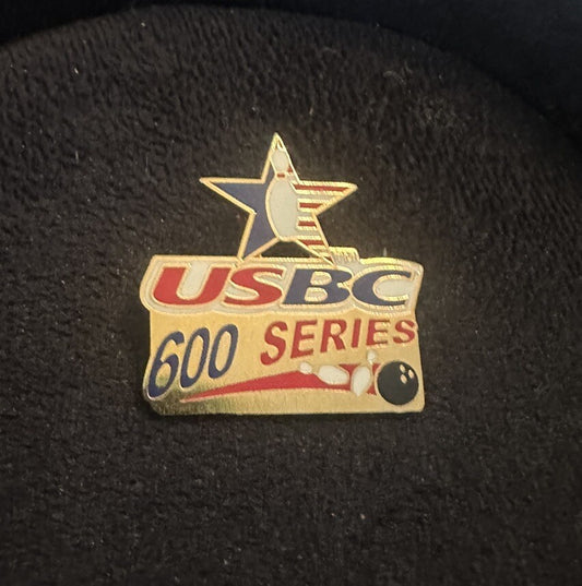 Vintage USBC Bowling 600 Series Lapel Pin Pinback