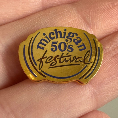 Vintage Novi Michigan 50's Festival 1950s Lapel Pin Souvenir