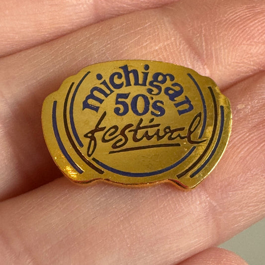 Vintage Novi Michigan 50's Festival 1950s Lapel Pin Souvenir