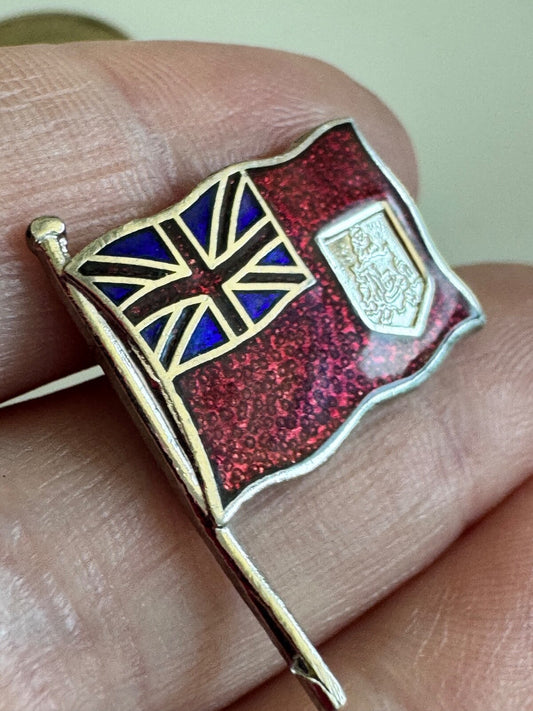Vintage Bermuda Flag Enamel Pin – Red Ensign British Overseas Territory