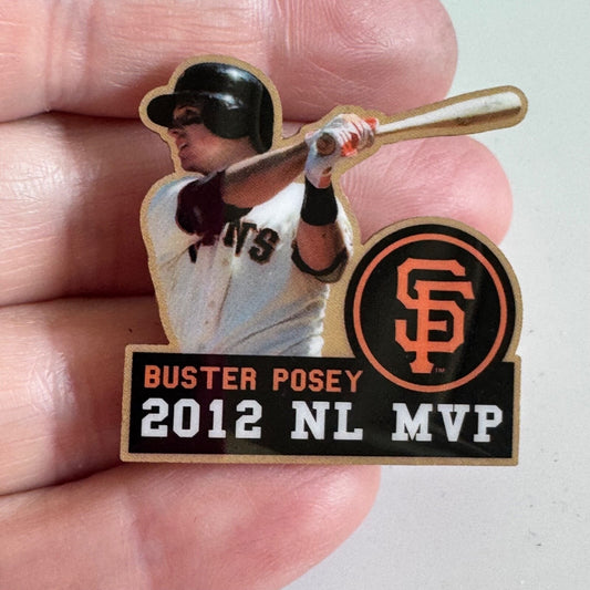 2012 Buster Posey National League MVP Photo Realistic Lapel Pin