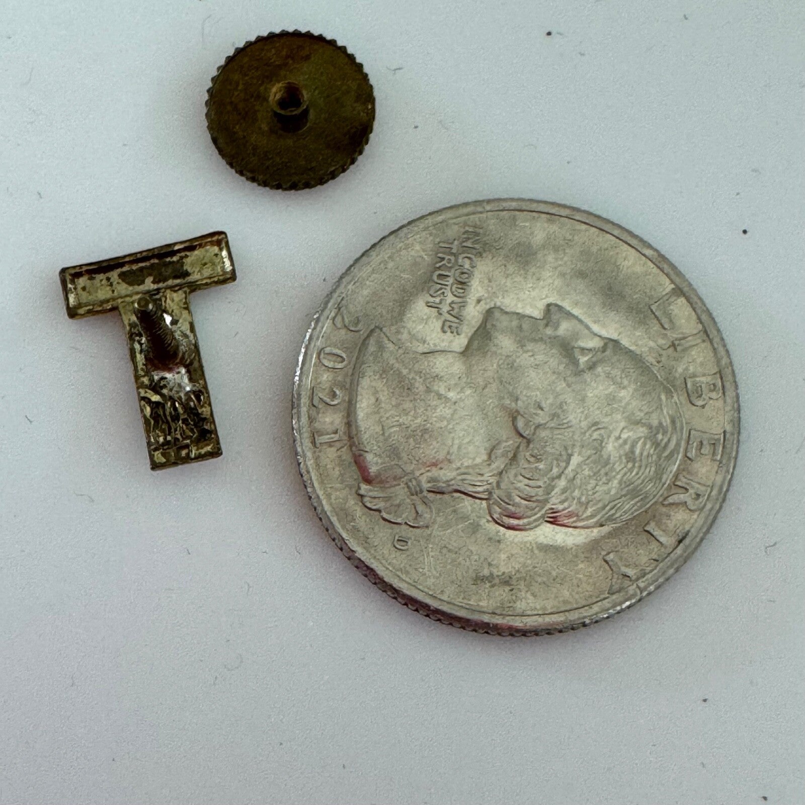 Vintage U.S. Treasury T Men Screwback Lapel Pin