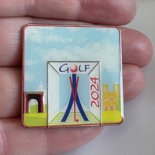 Golf 2024 Paris Olympic Style Enamel Pin International Golf Federation ?