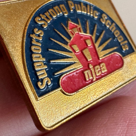 Vintage NJEA Supports Strong Public Schools Lapel Pin