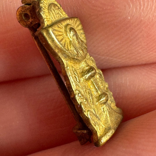 Vintage IHS Chalice and Cross Holy First Communion Pin Catholic Religious Symbol
