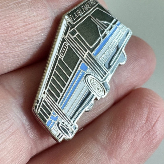 Vtg Flexible Metro Transit Bus Enamel Lapel Pin New Jersey Transit ? NJ