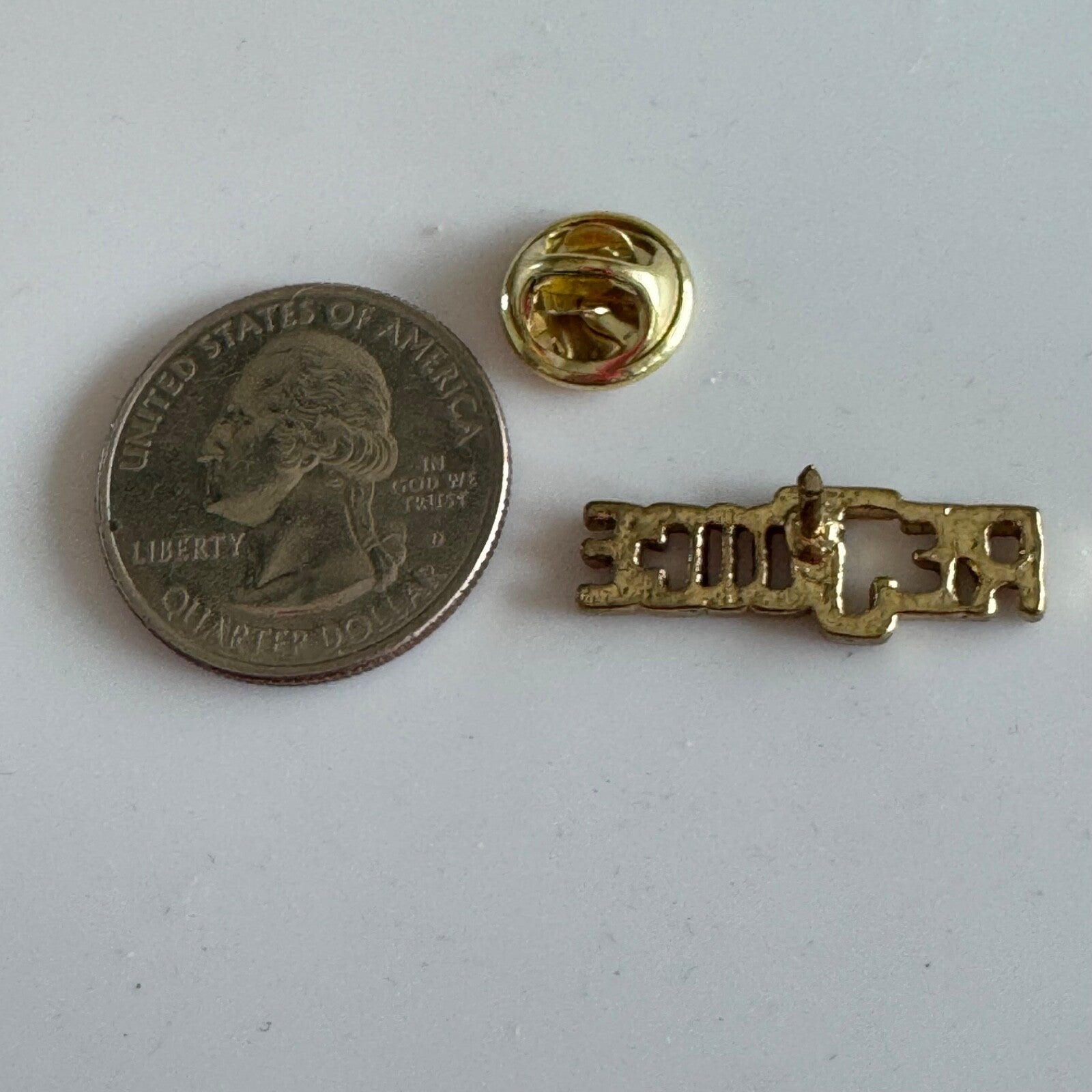 "Rejoice" Word Pin – Inspirational Gold-Tone Message