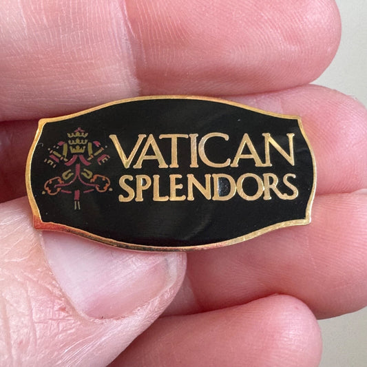 Vintage Vatican Splendors Souvenir Lapel Pin Museum Exhibit