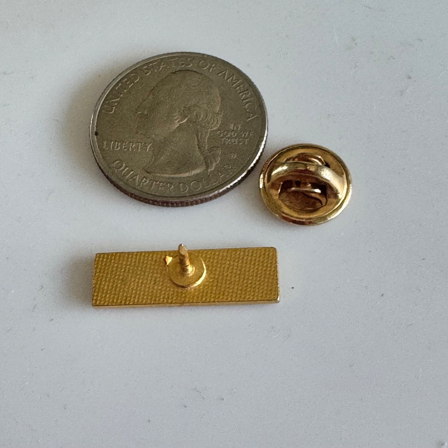 Vintage Volvo Gold Tone Logo Enamel Automotive Lapel Pin Tie Tack