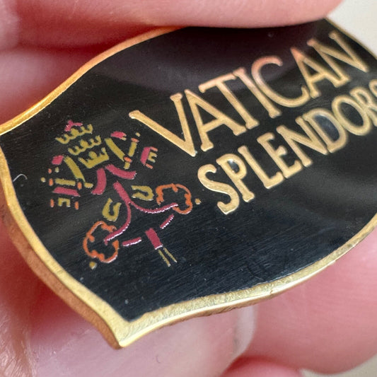 Vintage Vatican Splendors Souvenir Lapel Pin Museum Exhibit