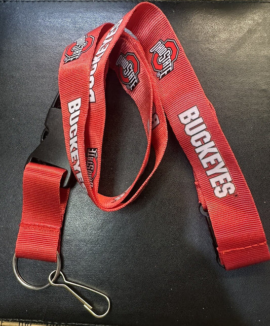 Ohio State Buckeyes NCAA Red Lanyard Unused