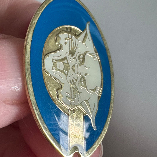 Vintage Pueblo Central High School Wildcats Pin – Blue Team Mascot