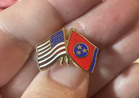 Very Nice Tennessee State United States US Flag Lapel Hat Jacket Vest Shirt Pin