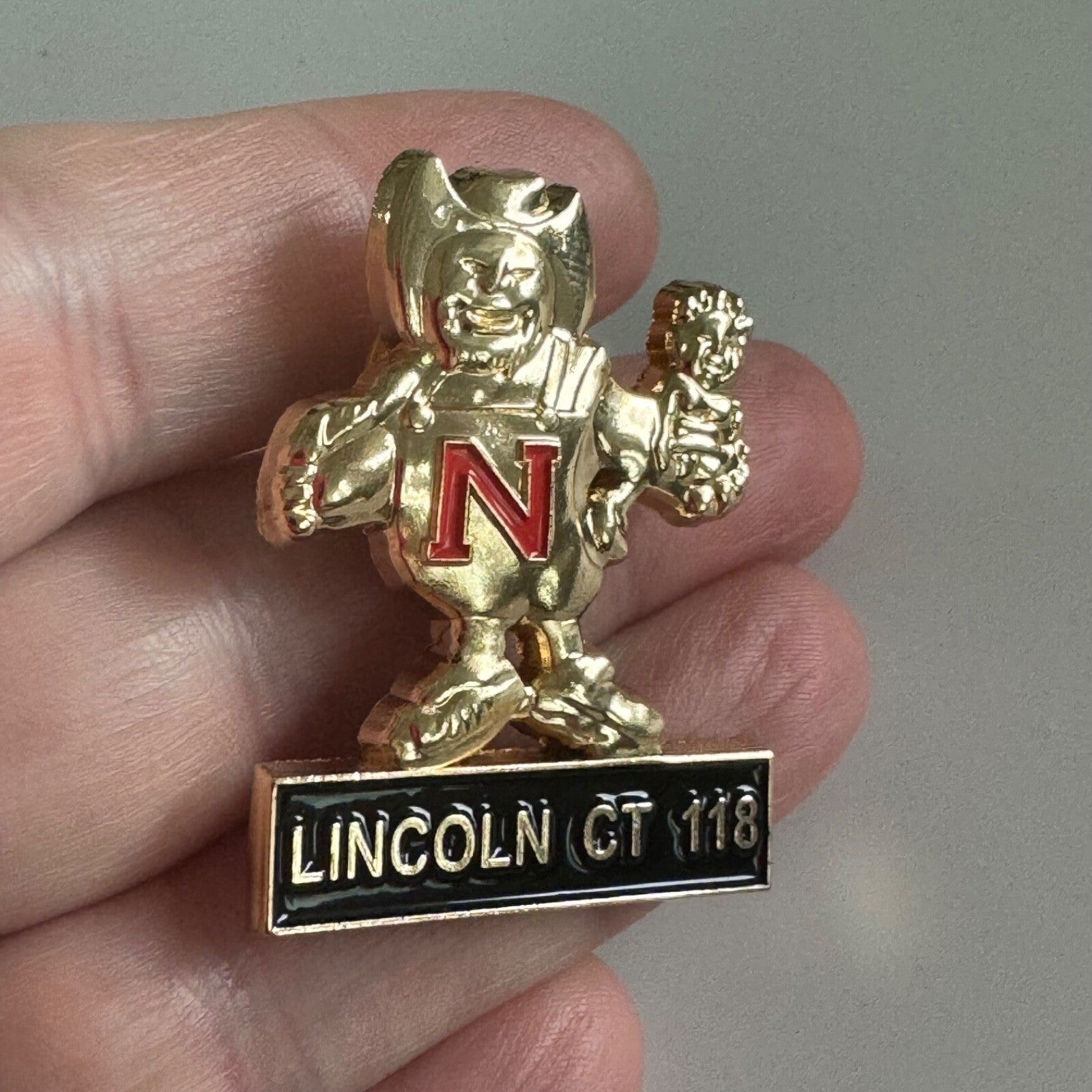Herbie Husker University of Nebraska Royal Order of Jesters Lincoln CT 118 Pin