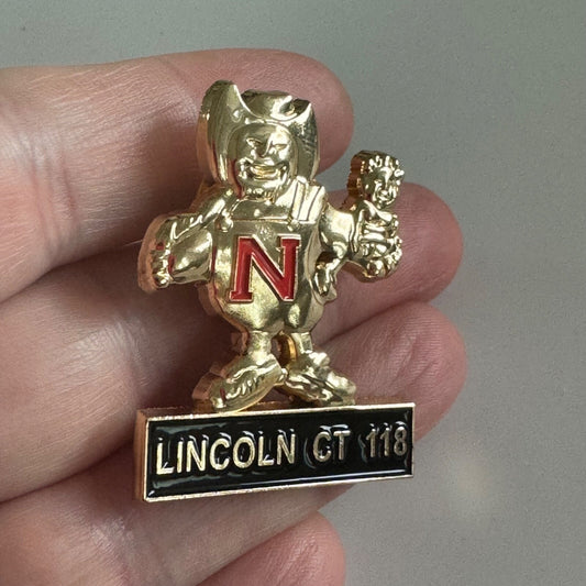 Herbie Husker University of Nebraska Royal Order of Jesters Lincoln CT 118 Pin