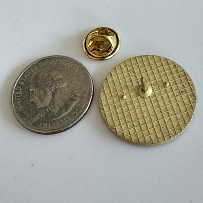Atlanta United FC Football Club Gold Tone MLS Soccer Lapel Hat Pin NOS