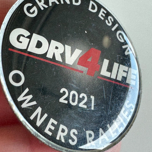 2021 Grand Design GDRV4Life Owners Rallies Lapel Pin Recreational Vehicles RVs
