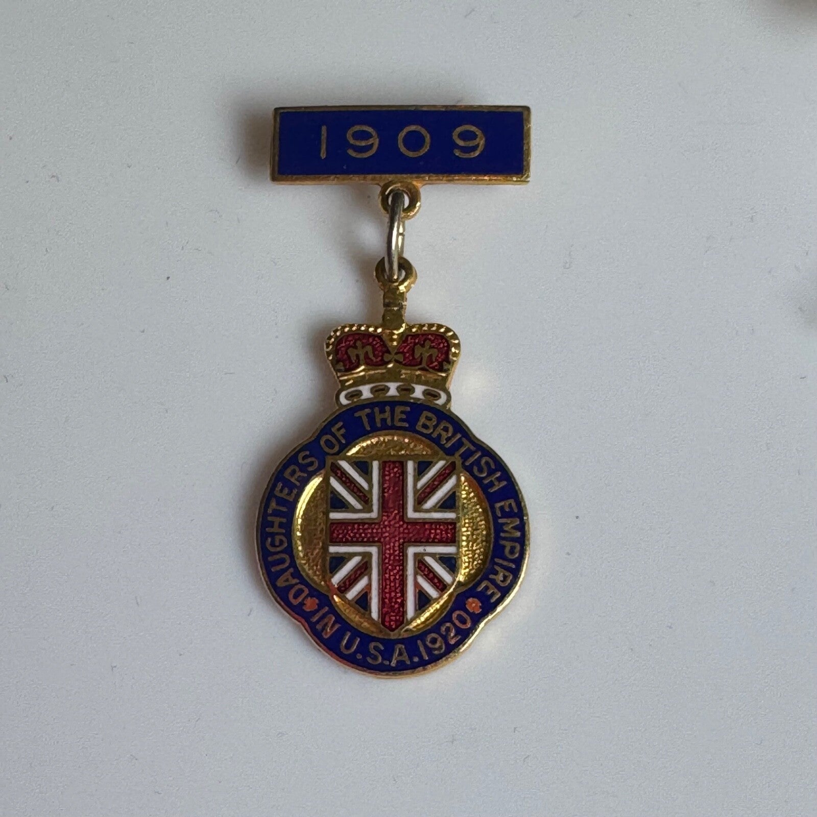 Vintage Daughters of the British Empire 1909 1920 Lapel Pin