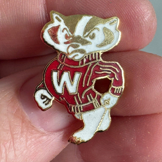 Vintage University of Wisconsin Bucky Badger Lapel Pin