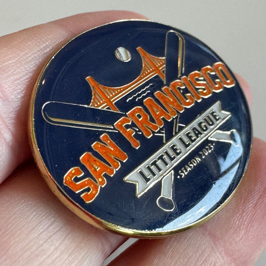 San Francisco Little League 2023 Pin – Baseball Golden Gate Bridge