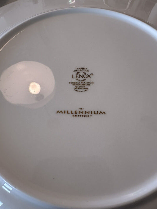 Set of 4 Lenox Federal Platinum Dinner Plates