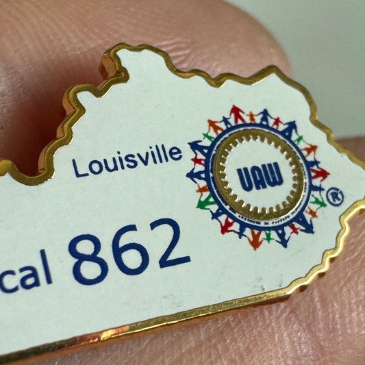 Vintage UAW Local 862 Louisville, Kentucky Pin Rare