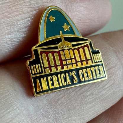 Vintage St Louis America's Center Lapel Pin Gateway Arch City Hall