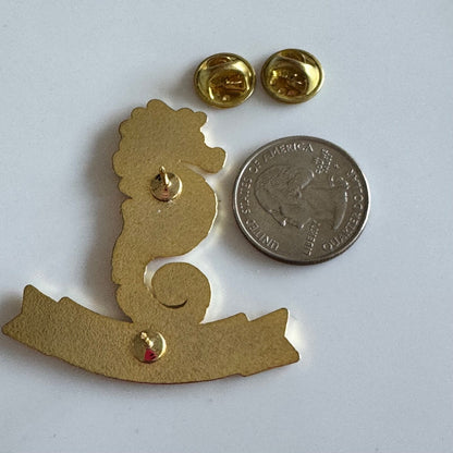 Ye Loyal Krewe of Grace O’Malley 2018 Pin – Gold Seahorse Mardi Gras Gasparilla