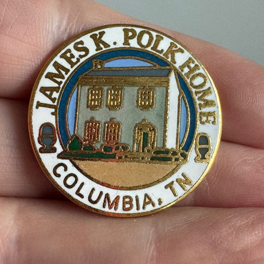 James K. Polk Home Columbia Tennessee TN Souvenir Tourist Lapel Pin