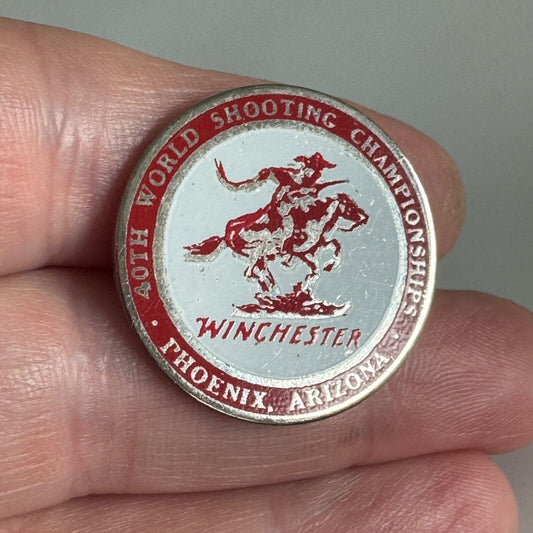Winchester 40th World Shooting Championships Pin – Phoenix AZ 1990s