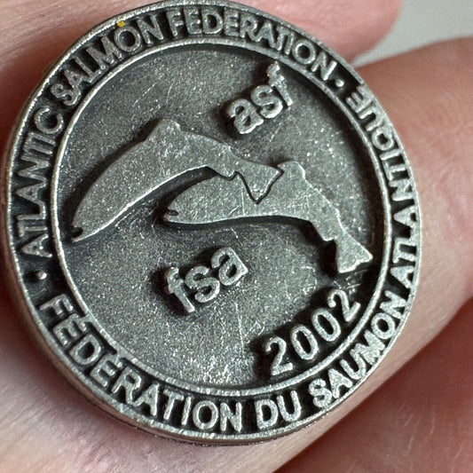 Vintage 2002 Atlantic Salmon Federation Lapel Pin ASF FSA 