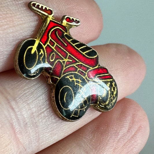 Vintage Mini 4-Wheeler ATV Pin – Off-Road Vehicle Enamel Badge