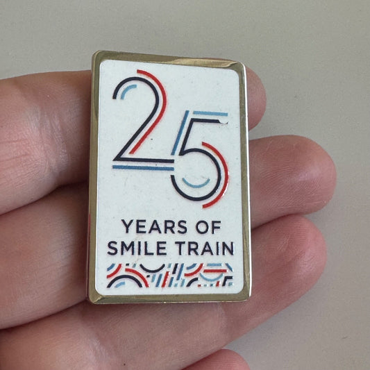 25 Years of Smile Train Lapel Pin