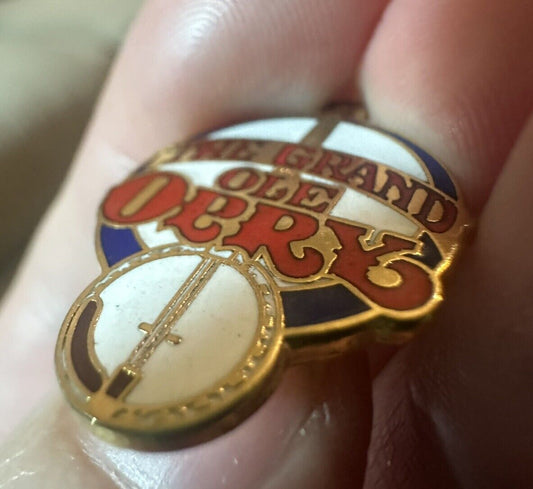 Vintage The Grand Ole Opry Banjo Enamel Lapel Pin Nashville TN