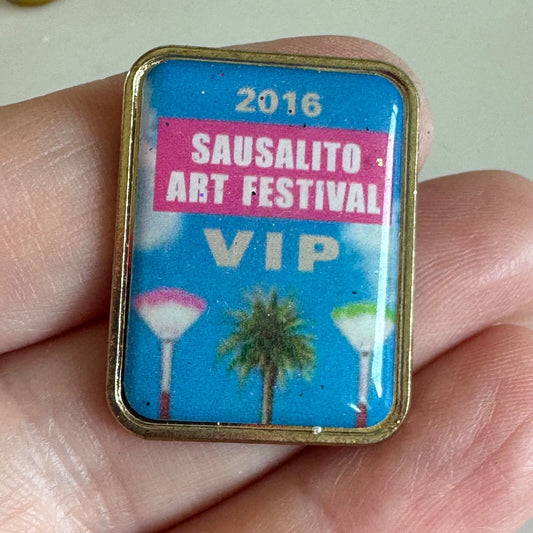 2016 Sausalito Art Festival VIP Lapel Pin California