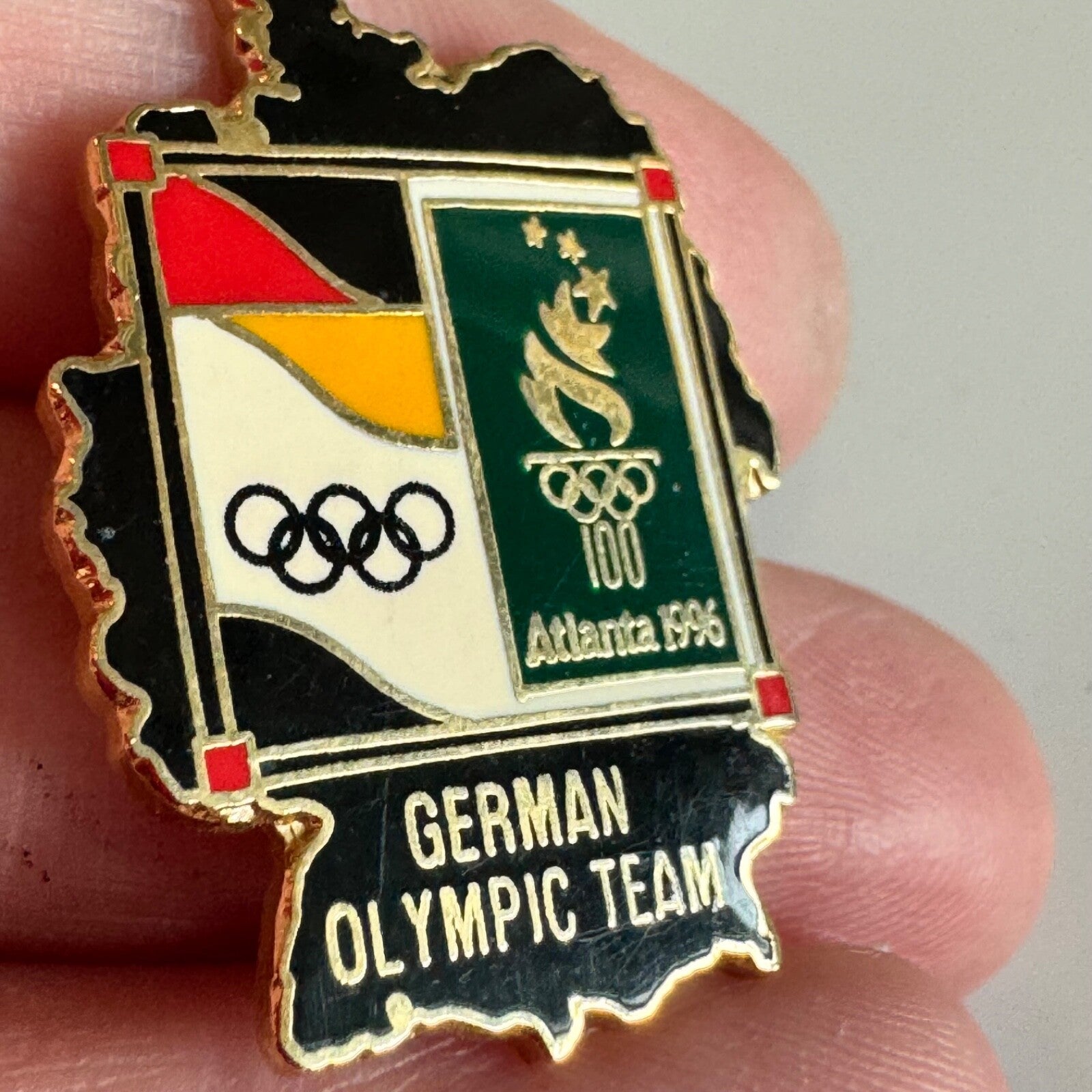 Vintage German Olympic Team Pin – Atlanta 1996 Summer Olympics