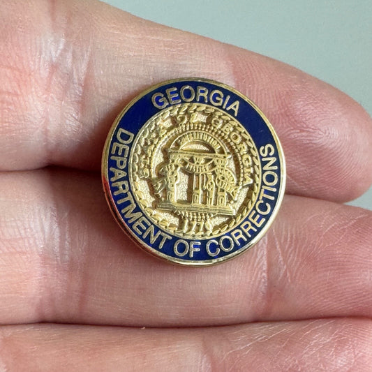 Georgia Department of Corrections Pin Tie Tack – State Seal Style