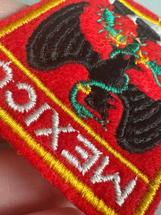 Mexico Coat of Arms National Crest Embroidered Patch – Vintage Travel Souvenir